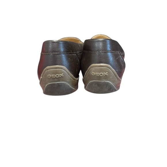 Geox Respira Womens Preppy Career Loafers Brown Moc Croc Leather Size 8 Slip On - Picture 5 of 10